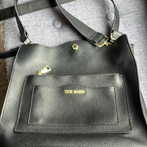Steve Madden Black Tote Bag